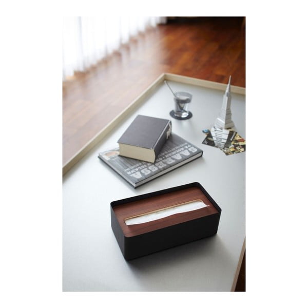 Črna škatla za robčke YAMAZAKI Tsu-image-1