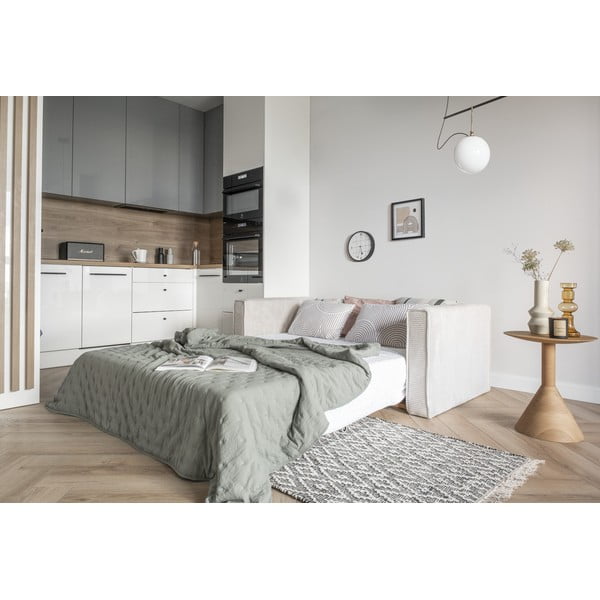 Bel raztegljiv kavč 168 cm Lucky Lucy - Miuform-image-3