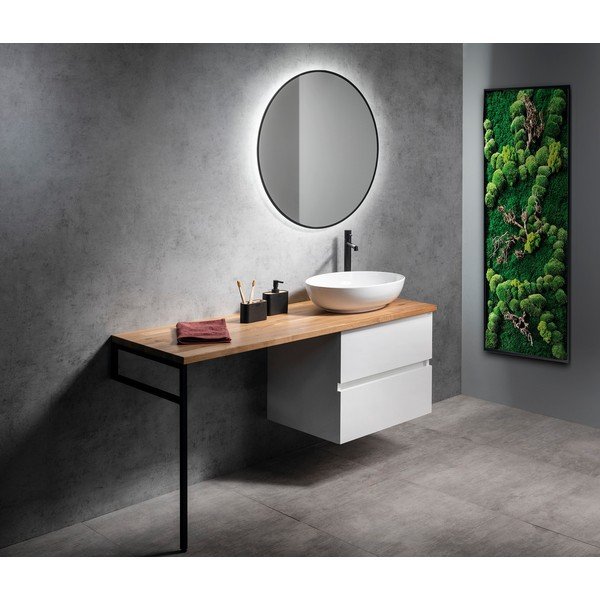 Črna jeklena podpora za pult 49x2 cm – Sapho-image-2