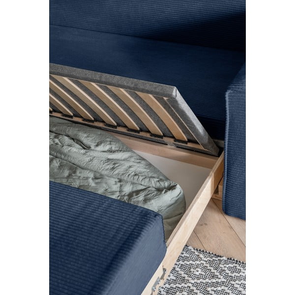 Temno moder raztegljiv kavč 168 cm Lucky Lucy - Miuform-image-4