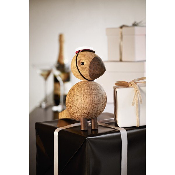 Figurica iz masivnega hrasta Kay Bojesen Denmark Songbird Alfred-image-1