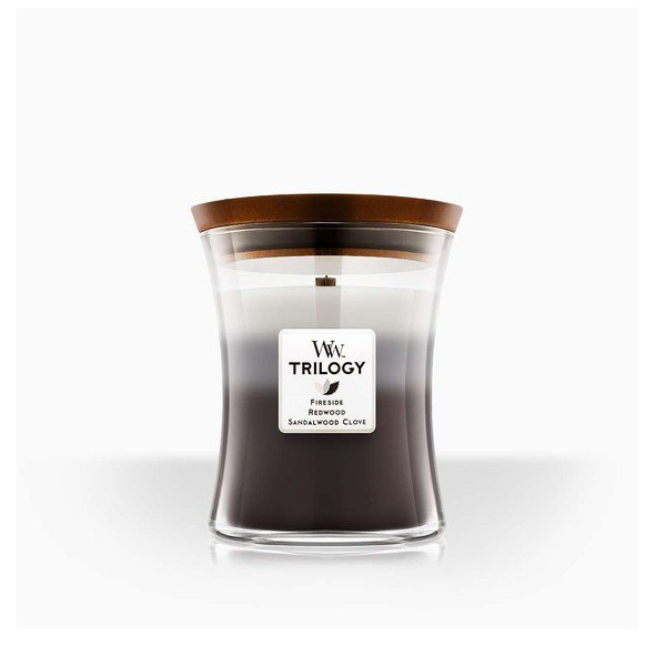Dišeča sveča WoodWick Sandalwood & Clove Warm Wood, čas gorenja 55 ur-image-2