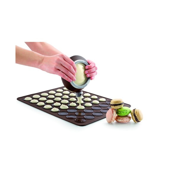 Silikonski komplet za pripravo makronov 18x31 cm – Lékué