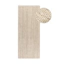 Kremno bel tekač iz jute 80x200 cm Bouclé – Hanse Home