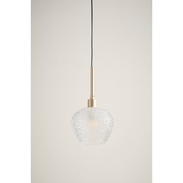 Steklena viseča svetilka v zlati barvi ø 15 cm Frost – Jotex-image-1