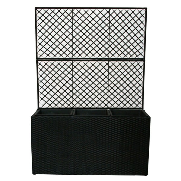 Črn vrtni cvetlični lonec Bonami Essentials Wall-image-1