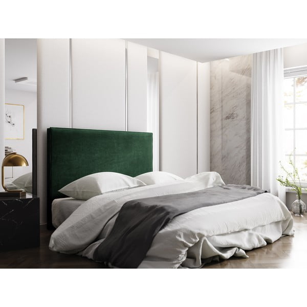 Temno zeleno vzglavje 140x120 cm Natalia – Milo Casa-image-3