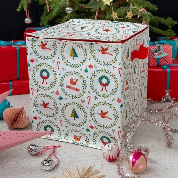 Škatla za shranjevanje oblačil iz reciklirane plastike 32x32x35 cm Classic Christmas – Rex London-image-3