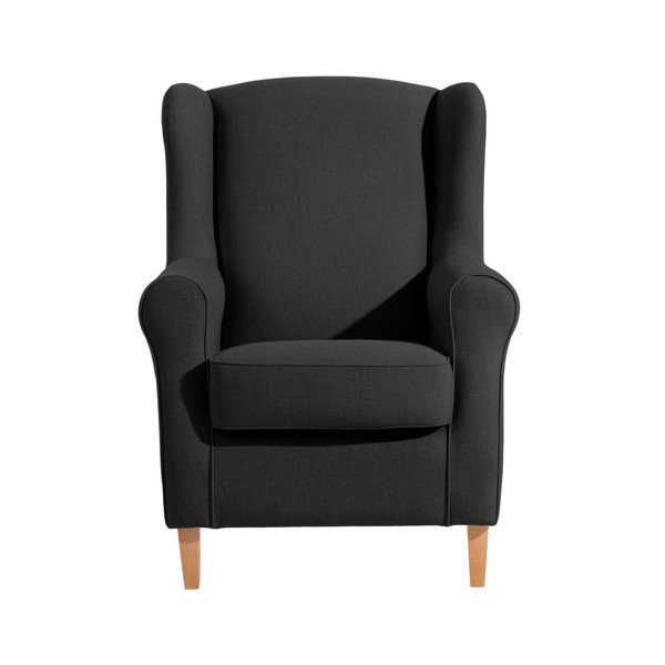 Črni fotelj Max Winzer Lorris Black-image-1