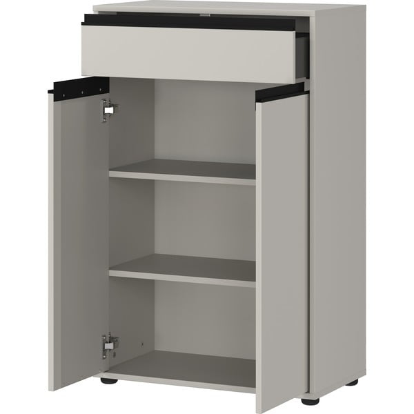 Siva visoka kopalniška omarica 63x98 cm Lemont – Germania-image-3