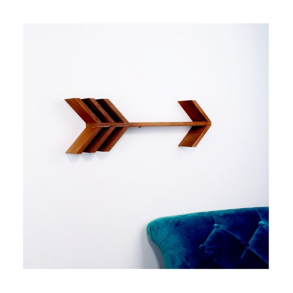 Severna Karolina Skandinavski Home Decors Fleche lesena stenska polica-image-1