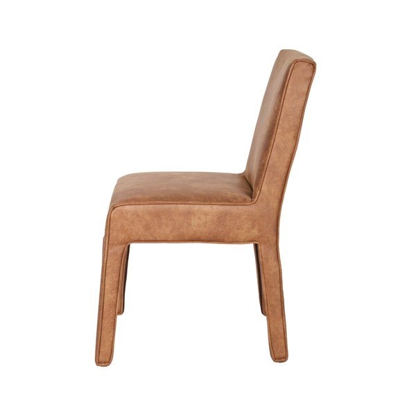 Komplet 2 rjavih usnjenih stolov BePureHome Cocoon-image-4
