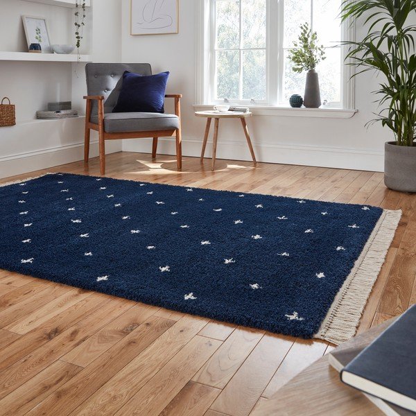 Modra preproga Think Rugs Boho Dots, 160 x 220 cm-image-2