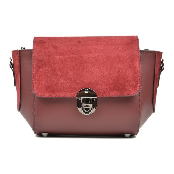 Rdeča usnjena torbica Carla Ferreri Mulleno