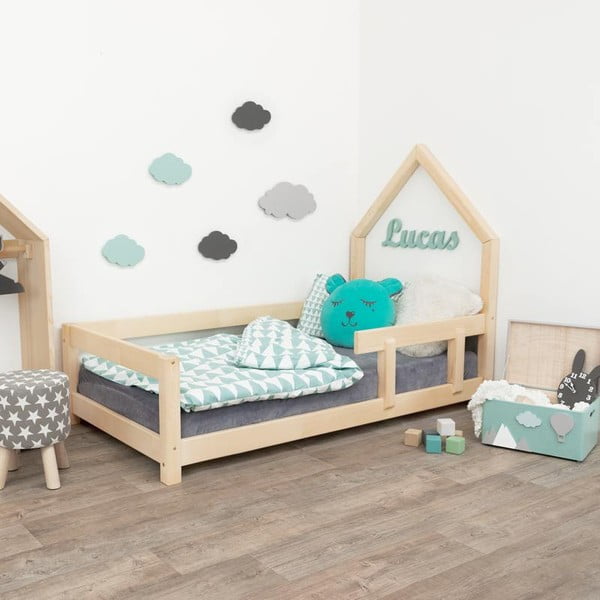 Lesena otroška postelja Benlemi Poppi, 80 x 160 cm