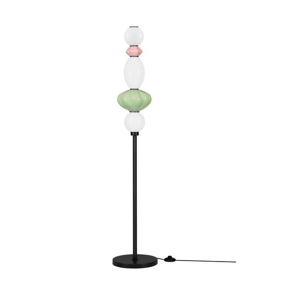 Keramična LED zatemnitvena stoječa svetilka s keramičnim senčilom/s steklenim senčilom (višina 136,5 cm) Oneta – Nova Luce