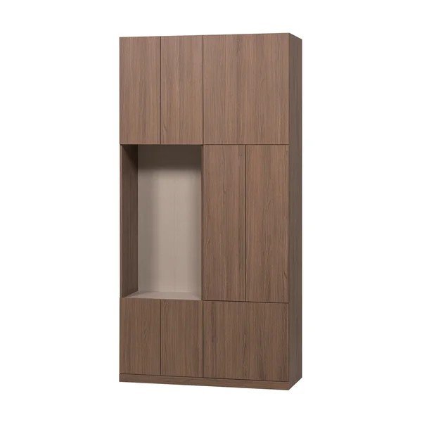 Modularna omara v temni naravni barvi 108x215 cm Build – WOOOD-image-3