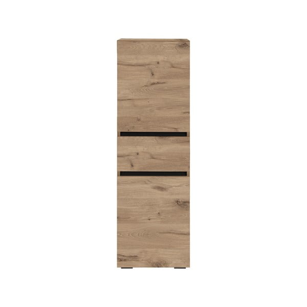 Visoka in ozka kopalniška omarica v hrastovem dekorju 38x130 cm Wisla – Støraa