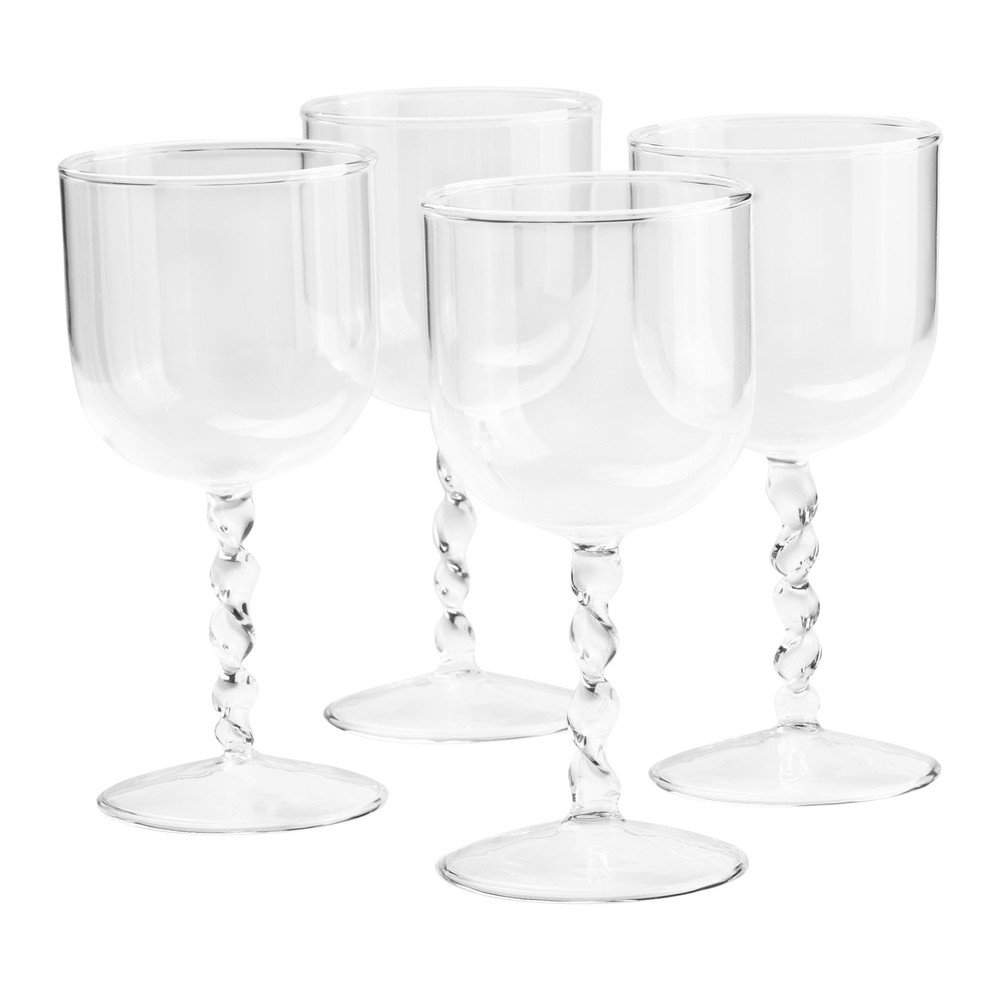 Kozarci v kompletu 4 ks za vino 380 ml Yuko