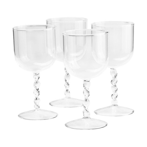 Kozarci v kompletu 4 ks za vino 380 ml Yuko – Jotex