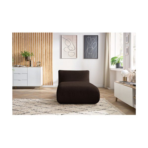 Temno rjavžametni kavč modul Lecomte - Bobochic Paris-image-1