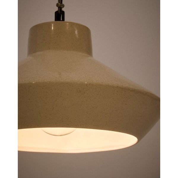 Bež viseča svetilka s keramičnim senčilom ø 31 cm Portol – Kave Home-image-3