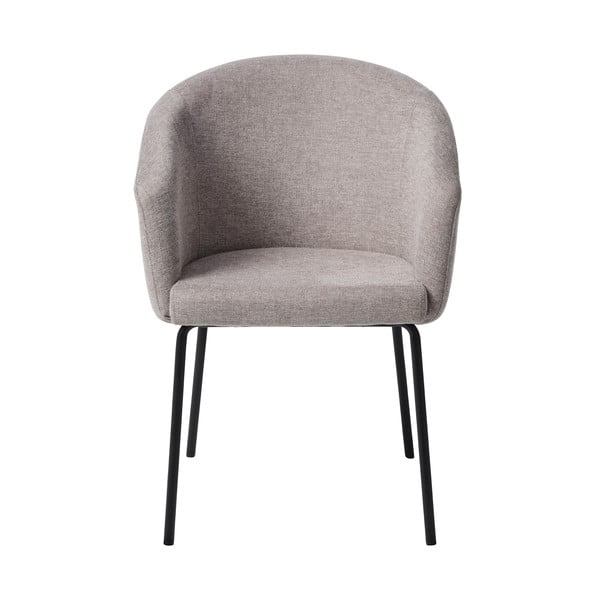 Svetlo siv oblazinjen jedilni stol z nasloni za roke Easton – Unique Furniture-image-3