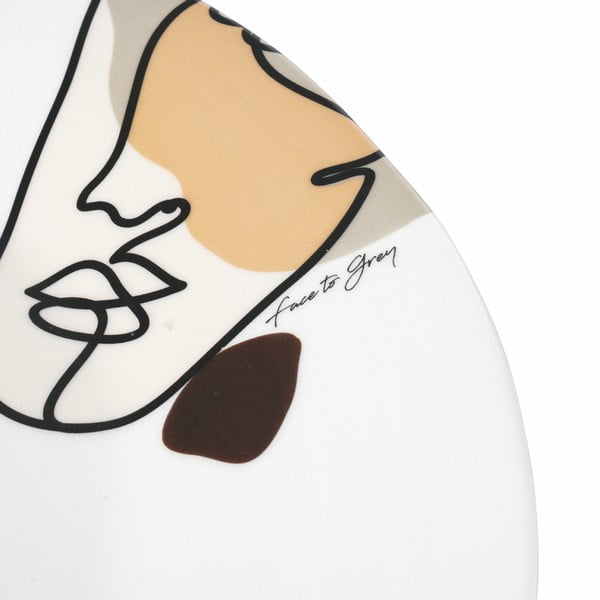 Keramični krožnik VDE Tivoli 1996 Face to Grey, ø 35 cm-image-2