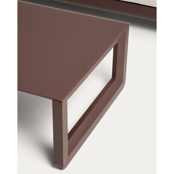 Rjava/bež aluminijasta vrtna garnitura za 3 osebe Nerano – Kave Home-image-3