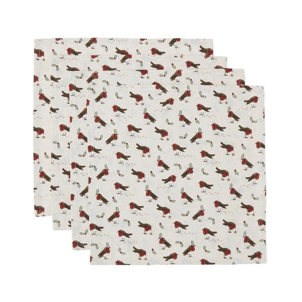 Tekstilni prtički v kompletu 4 ks 45x45 cm Robin's Retreat – Cooksmart ®