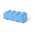 Svetlo modra škatla za shranjevanje z dvema predaloma LEGO®