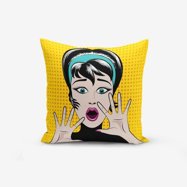 Prevleka za vzglavnik iz mešanice bombaža Minimalist Cushion Covers PopArt Points, 45 x 45 cm