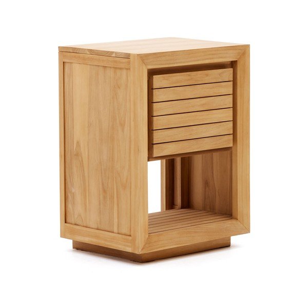 Nizka omarica za pod umivalnik iz masivnega tika 60x80 cm Saula – Kave Home-image-2