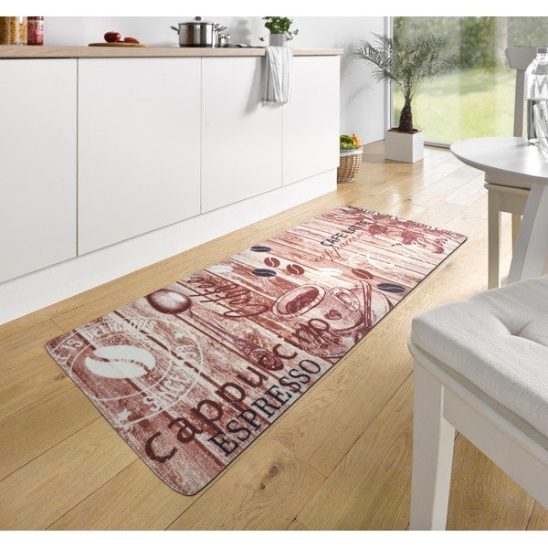 Rjava kuhinjska preproga Hanse Home Delicious Coffee, 67 x 180 cm-image-1