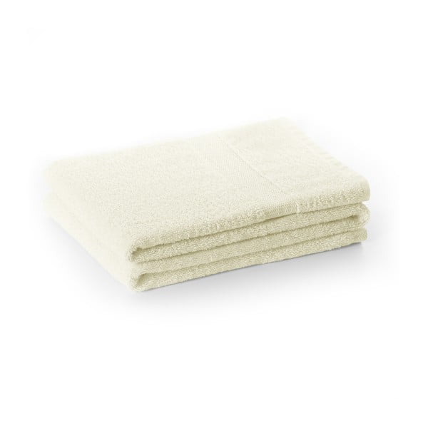 Kremno bela frotirna bombažna brisača 30x50 cm Marina – DecoKing