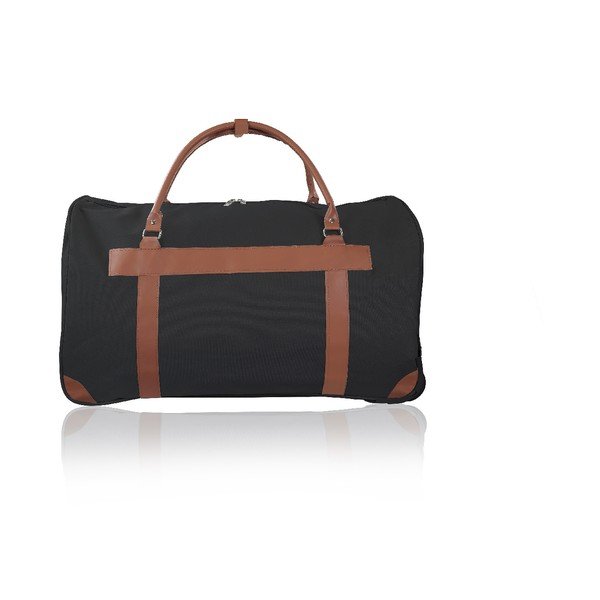 Črna potovalna torba na kolesih GENTLEMAN FARMER Oslo, 40 l-image-3