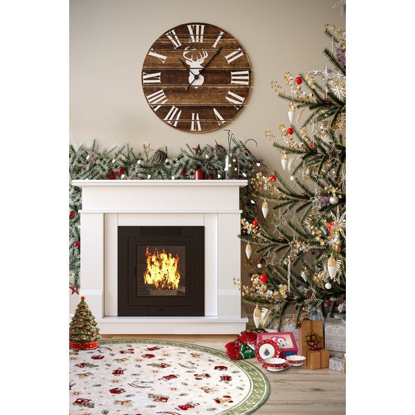 Zelena okrogla preproga z božičnim motivom iz mešanice bombaža ø 160 cm Toy's Delight Green Christmas – Villeroy&Boch-image-2