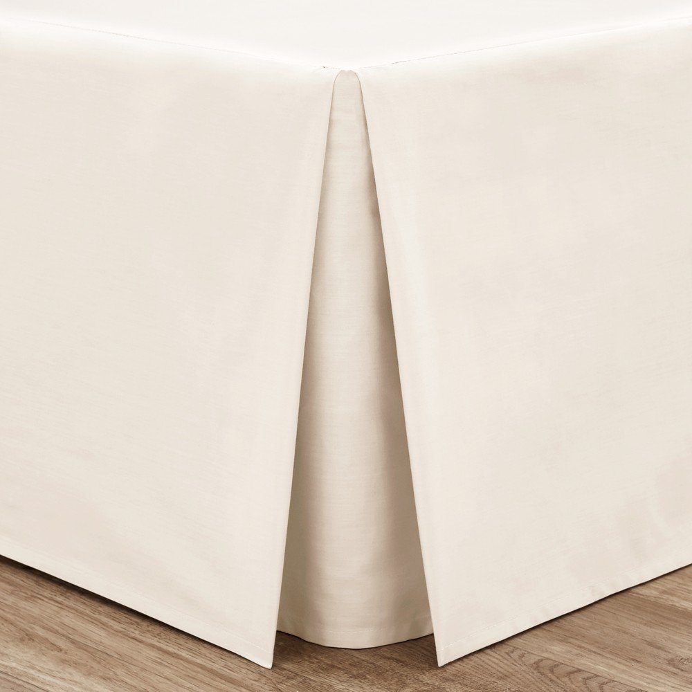 Kremno bela prevleka za okvir postelje iz perkala Easy Iron Percale