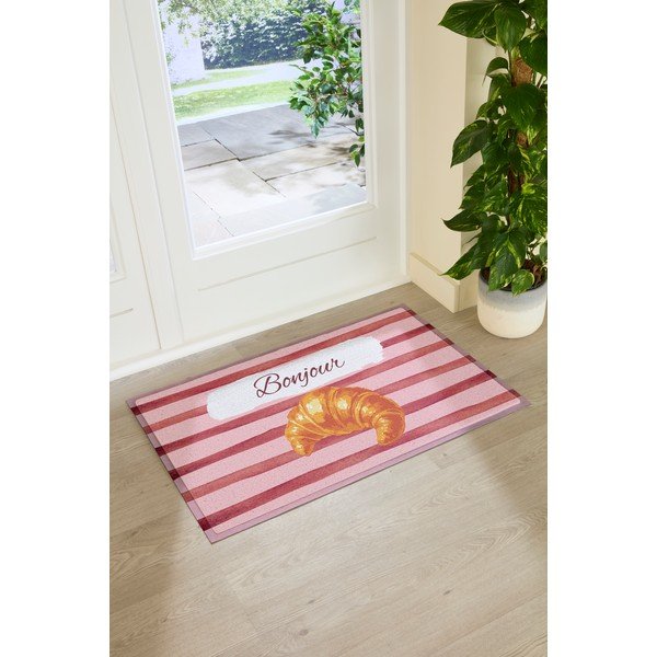 Predpražnik iz PVC-ja 40x70 cm  Croissant Bonjour – Artsy Doormats-image-3