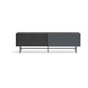 Črna/antracitno siva TV omarica 180x56 cm Nube – Teulat