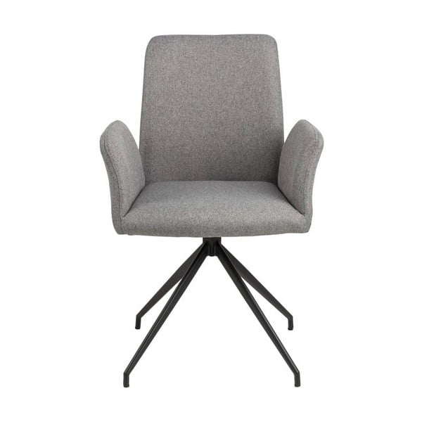 Siv oblazinjen jedilni stol z nasloni za roke Naya – Actona-image-3