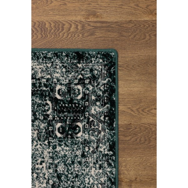 Modrozelena volnena preproga 133x180 cm Eve – Agnella-image-3