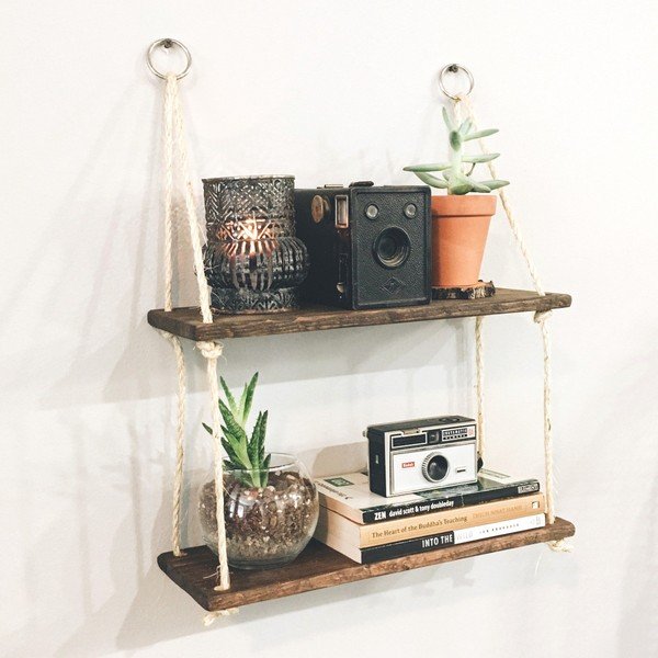 Lesena viseča polica Stringy-image-1