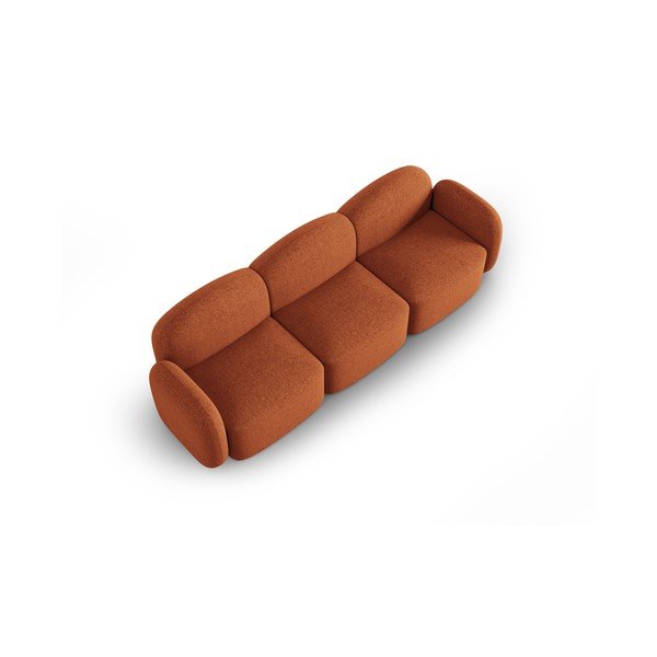 Oranžna sedežna garnitura 272 cm Blair – Micadoni Home-image-3