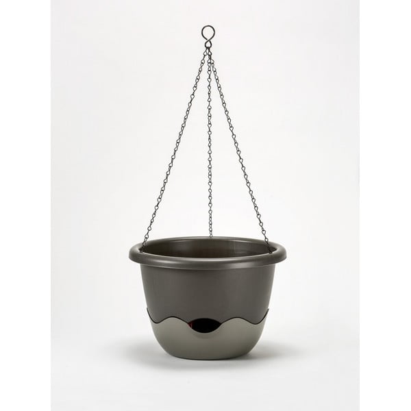 Siv samozalivelen lonec Plastia Mareta, dolžine 30 cm-image-1