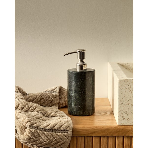 Temno zelen marmorni dozirnik za milo 200 ml Elenei – Kave Home-image-1