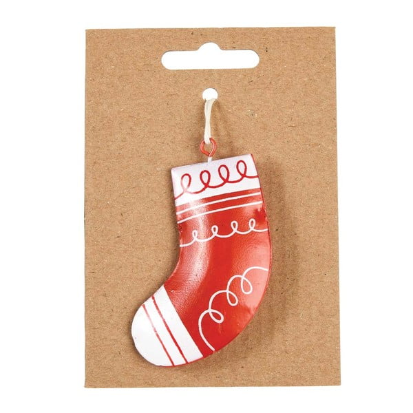Ročno poslikan kovinski okrasek za božično drevo Rex London Stocking-image-2