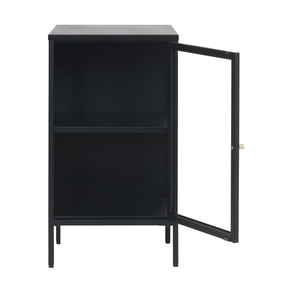Črna kovinska vitrina 45x85 cm Carmel – Unique Furniture-image-3