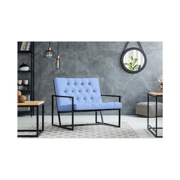 Svetlo moder fotelj Mazzini Sofas Aster-image-4