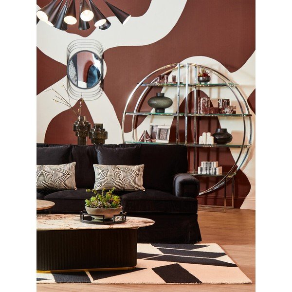 Črna steklena vaza (višina 30 cm) Cayden – Premier Housewares-image-1
